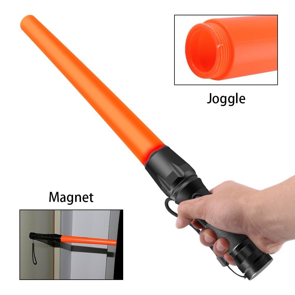 JowBeam wand in action with SOS flashing for emergency signaling