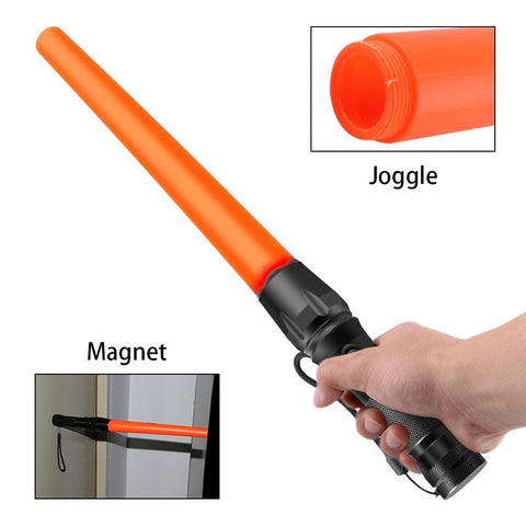 JowBeam wand in action with SOS flashing for emergency signaling