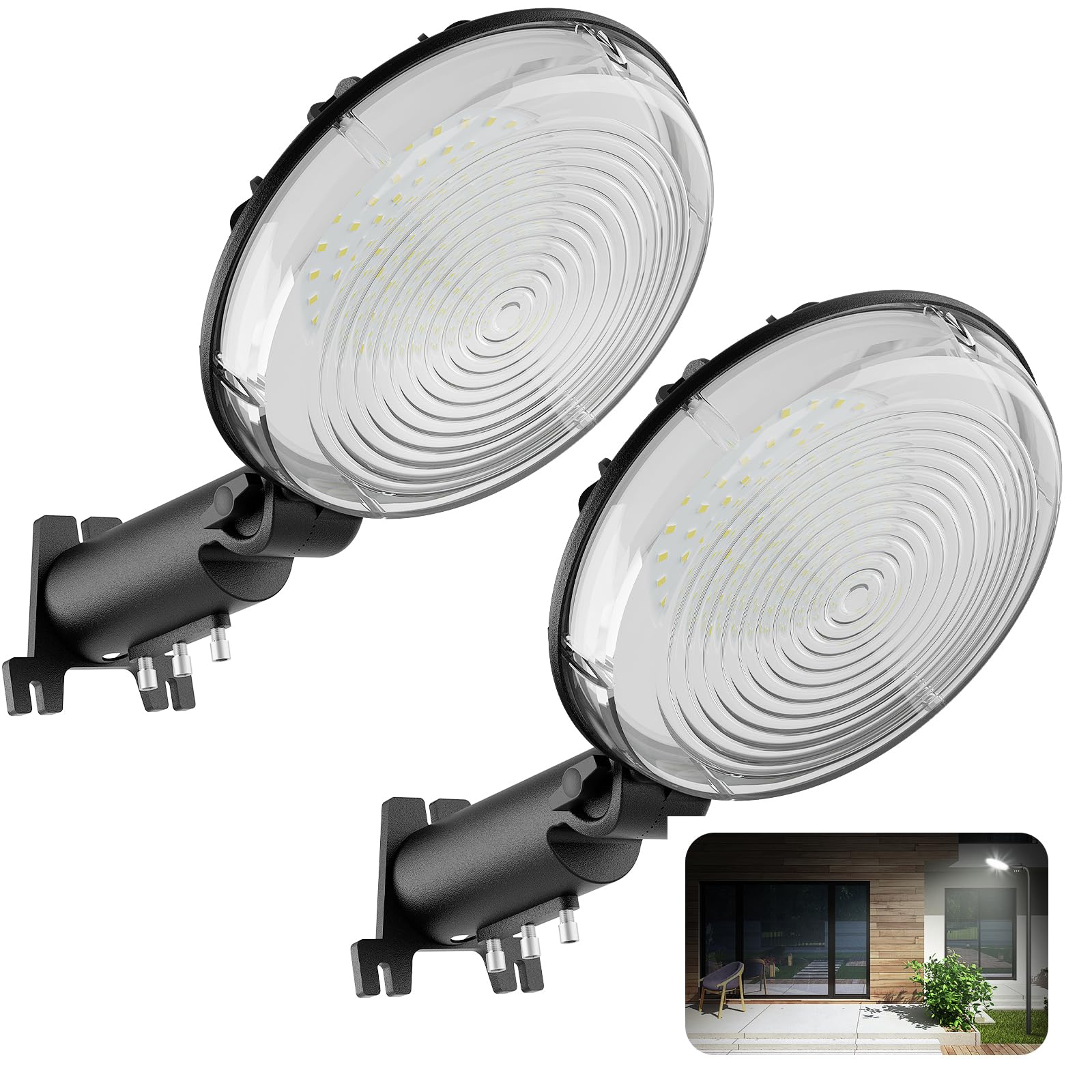 JOY ANAN LED barn light front view with wide-area illumination.
