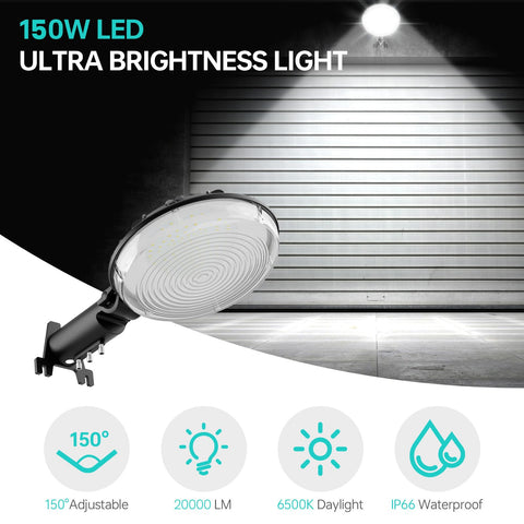 JOY ANAN LED barn light installation setup for easy mounting.