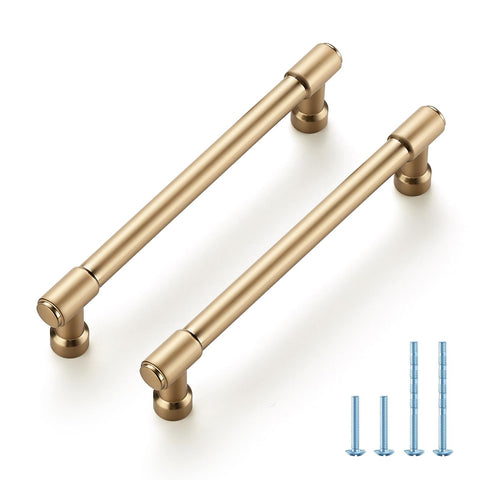 JOY DECOR champagne bronze cabinet handle in 6-inch length for durable kitchen cabinets.