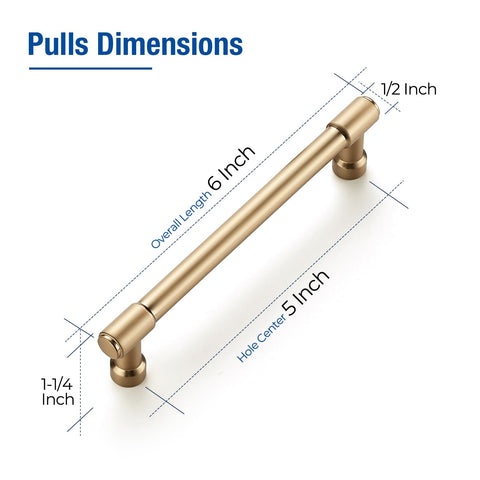 JOY DECOR champagne bronze kitchen cabinet hardware adds premium finish and easy operation.