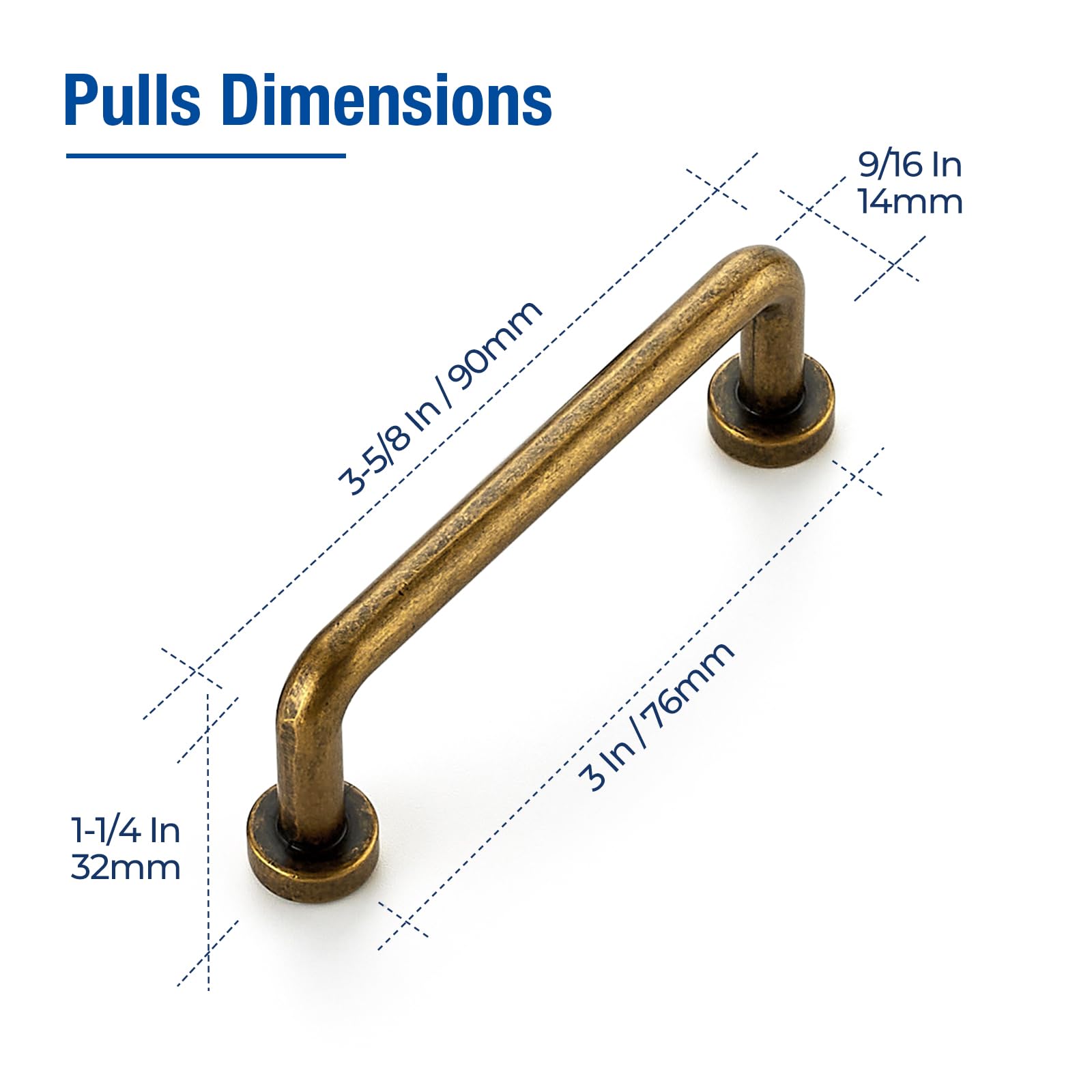 JOY DECOR drawer handles round edge add elegance to furniture.
