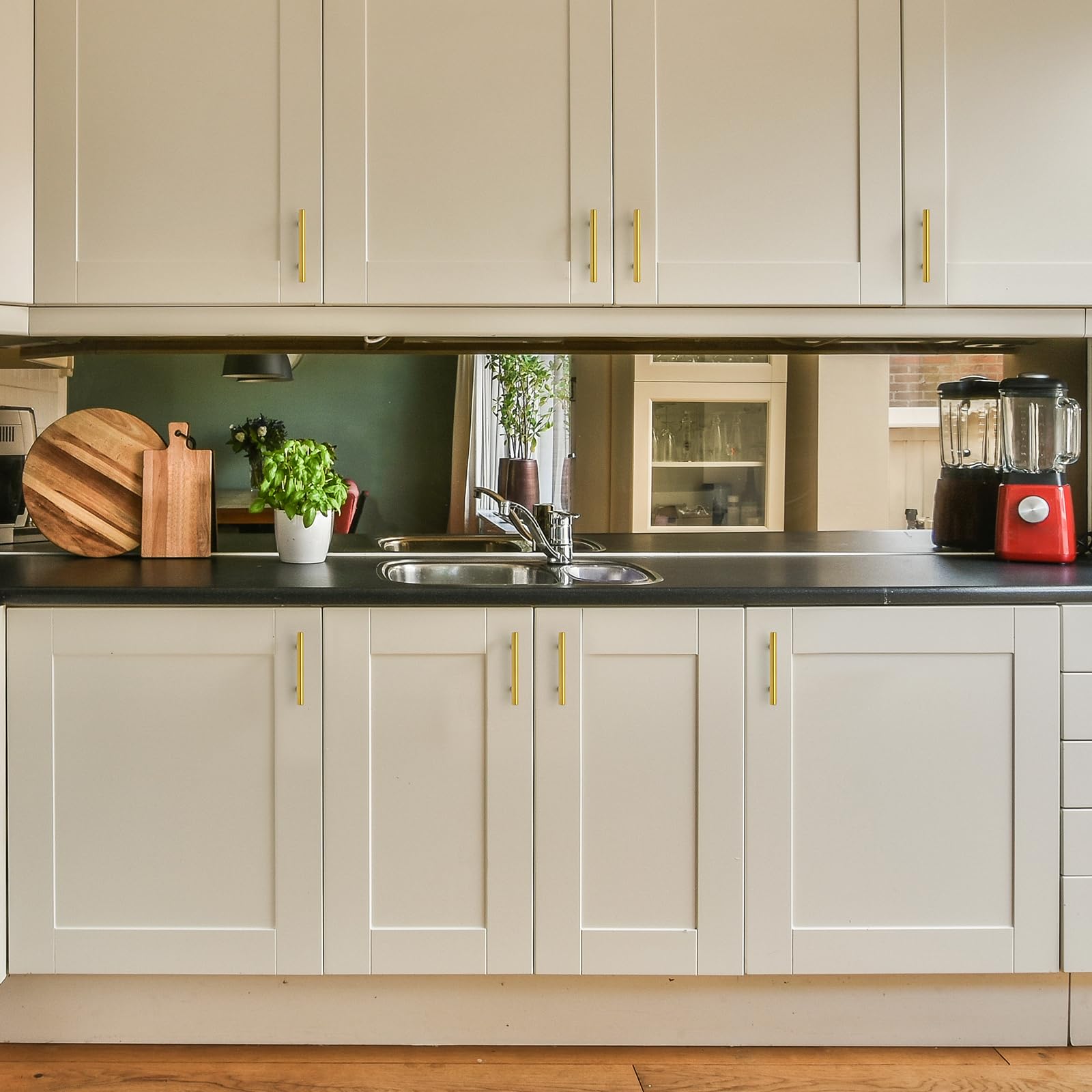 Joy Decor cohesive 30-pack helps uniform kitchen look across multiple doors.
