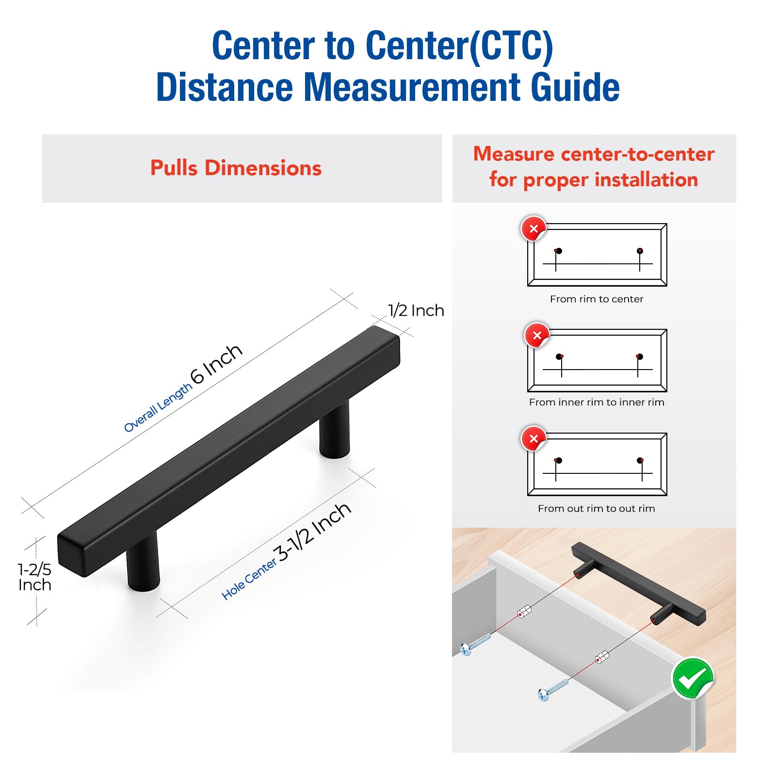 Stainless steel matte black hardware resists wear for daily use.