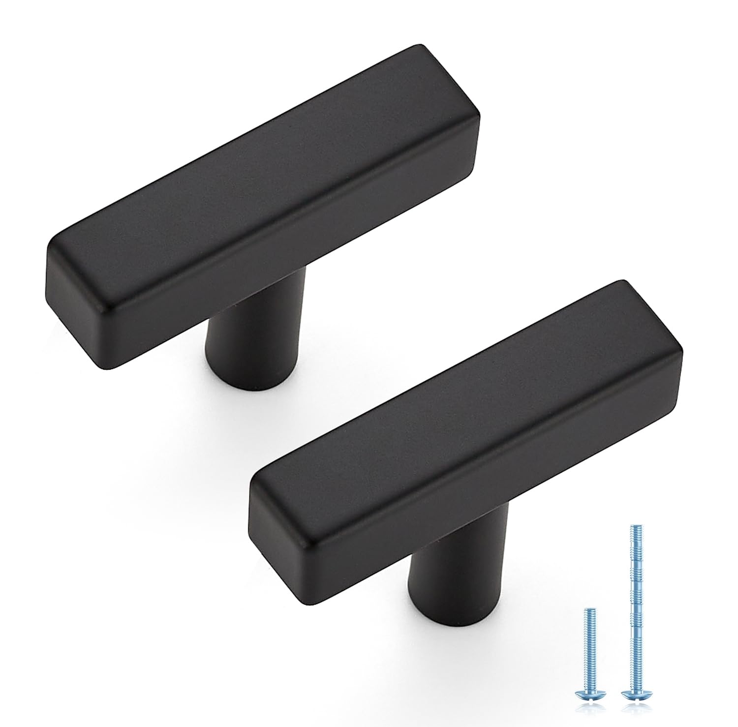 JOY DECOR matte black square handle 50mm offers durable daily use for cabinets