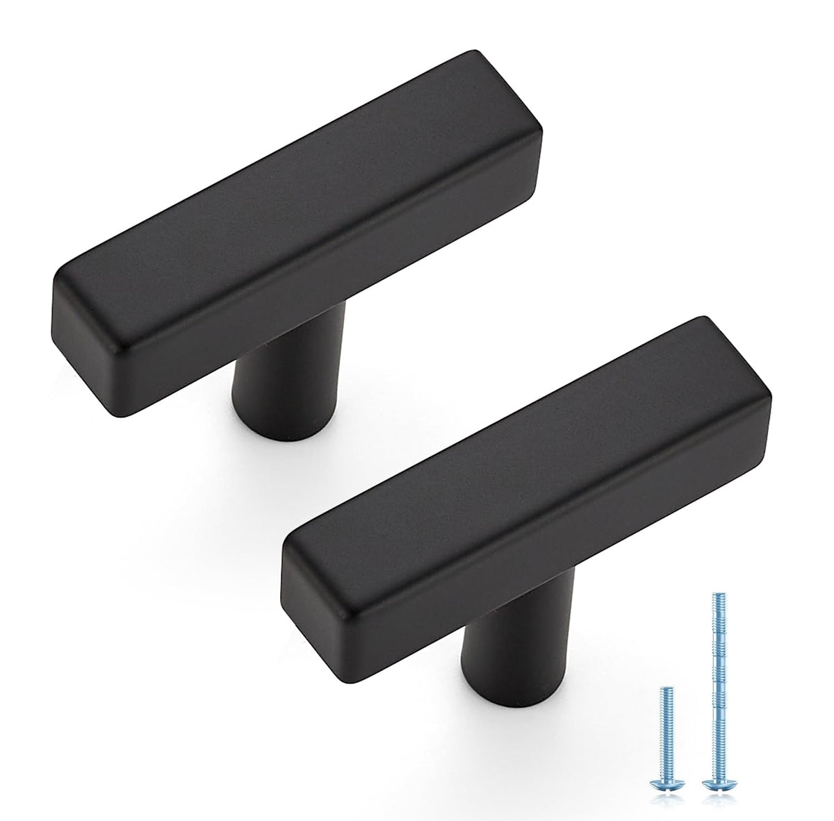 JOY DECOR matte black square handle 50mm offers durable daily use for cabinets
