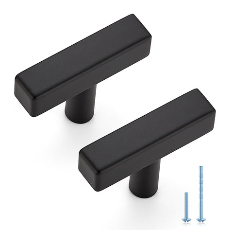 JOY DECOR matte black square handle 50mm offers durable daily use for cabinets