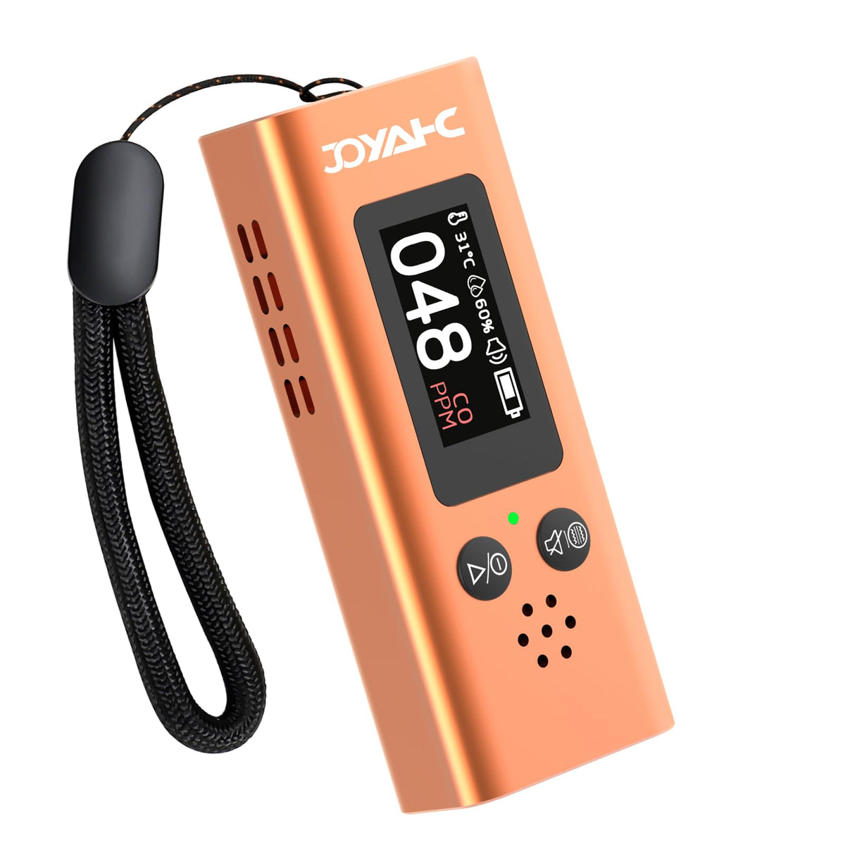 JOYAHC portable CO detector display with real-time readings for safe stays.