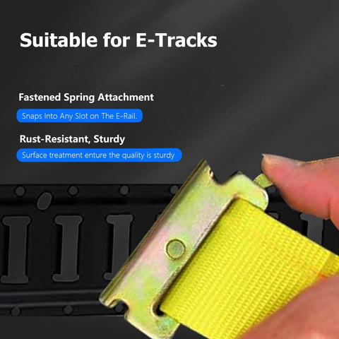 JOYANALL E-Track strap rugged design withstands outdoor exposure and heavy loads.