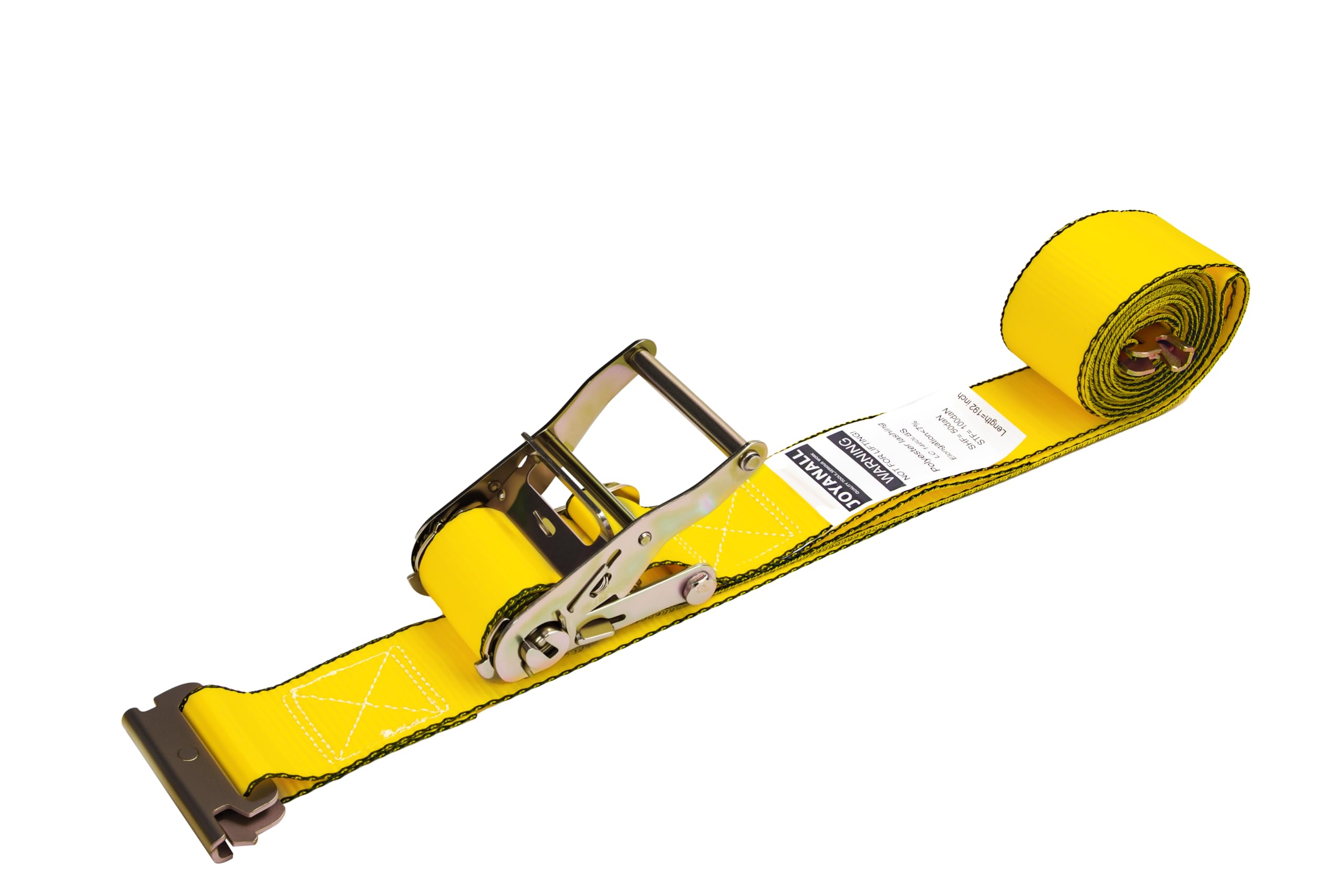 Joyanall E Track straps in outdoor site with rugged setup
