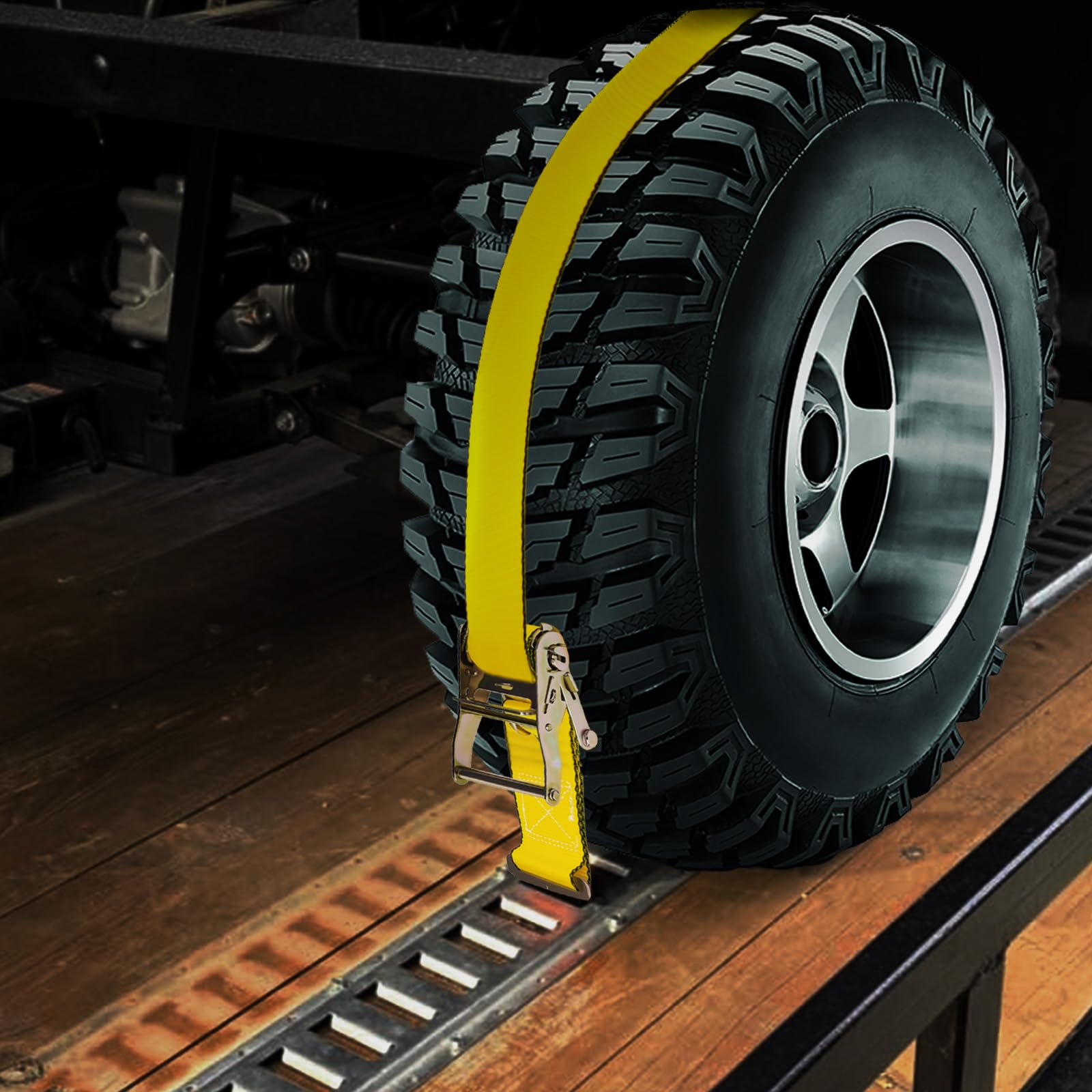 Joyanall E Track straps close-up highlighting durable polyester material