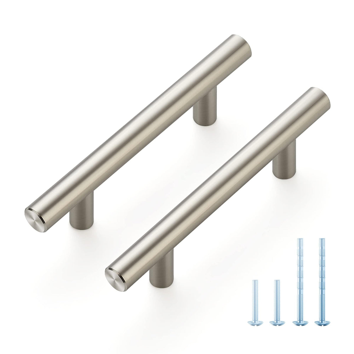 Joy Decor 30-pack cabinet pulls in brushed nickel finish for a cohesive kitchen update.