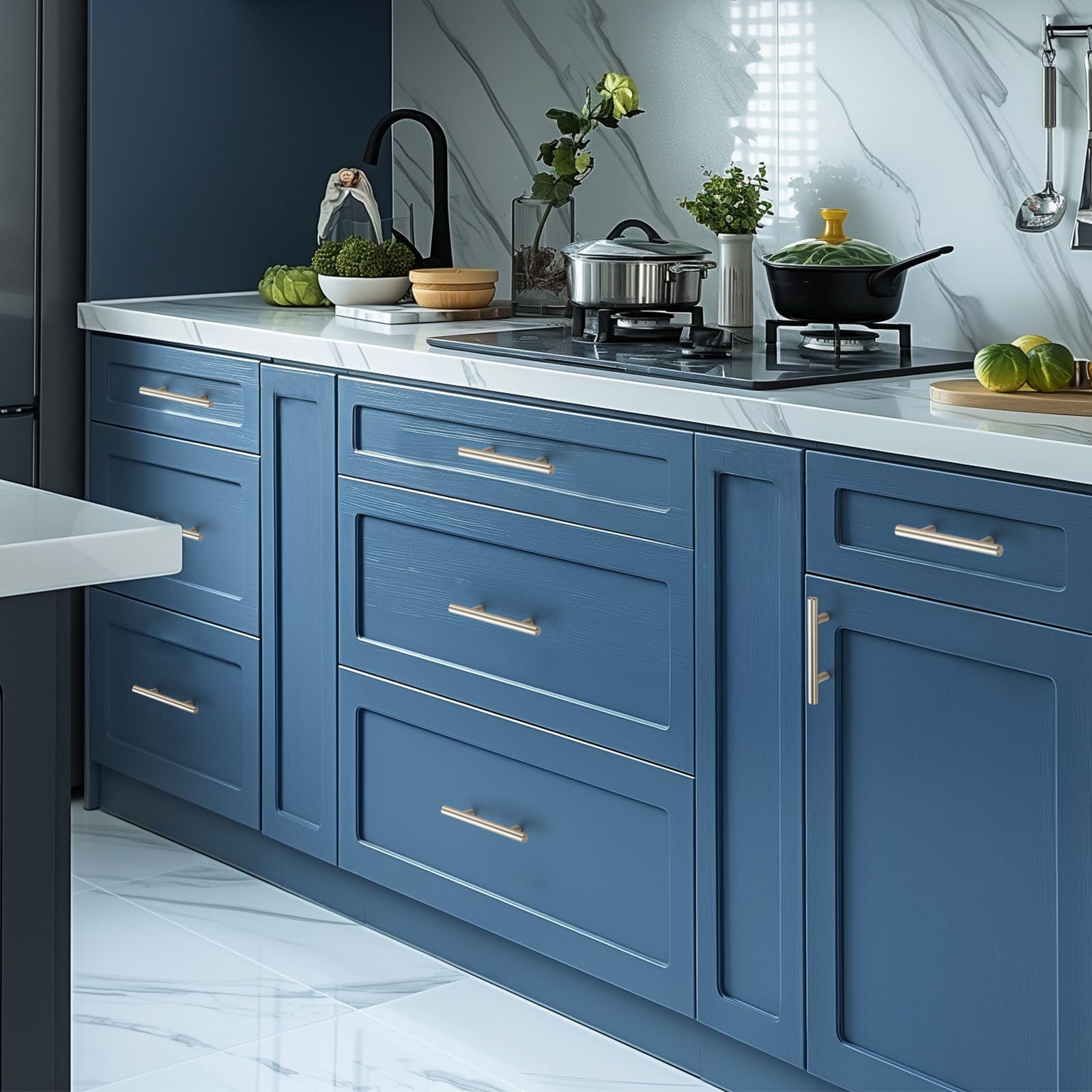 Joy Decor ready-to-install hardware makes quick cabinet upgrades simple.