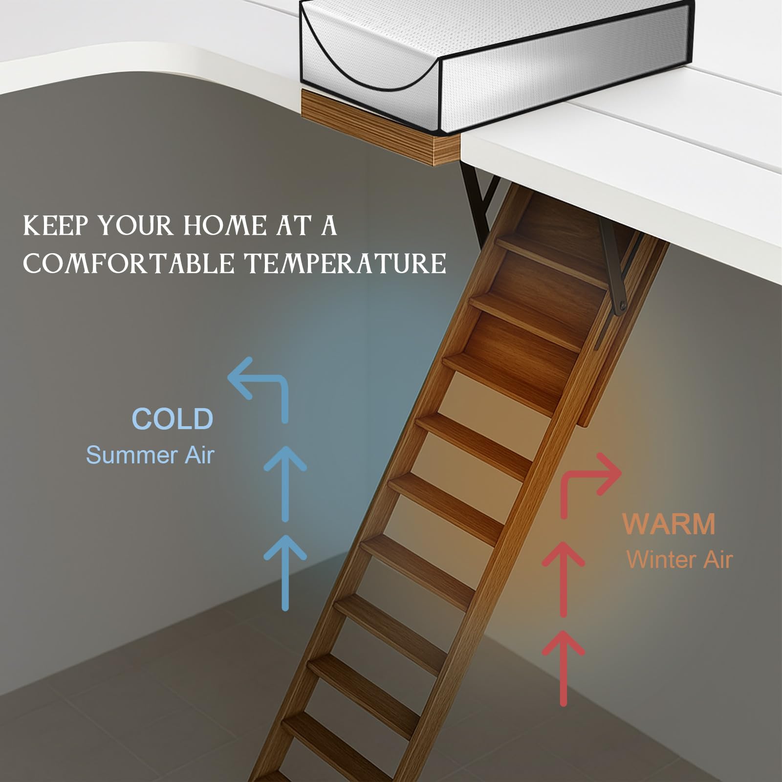 Joyfolk reflective-thermal-barrier aluminum surface blocks radiant heat