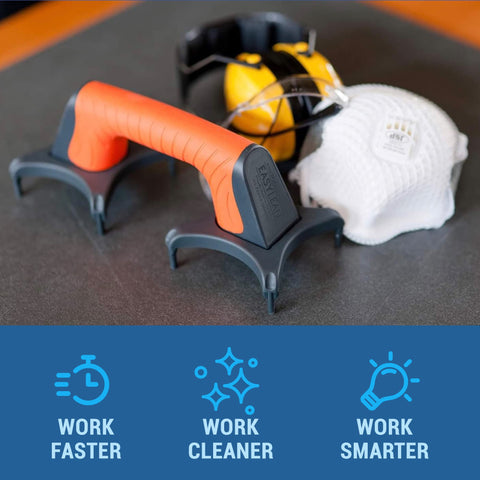 Joyful Flappers EasyLean enables faster, neater adhesive application.