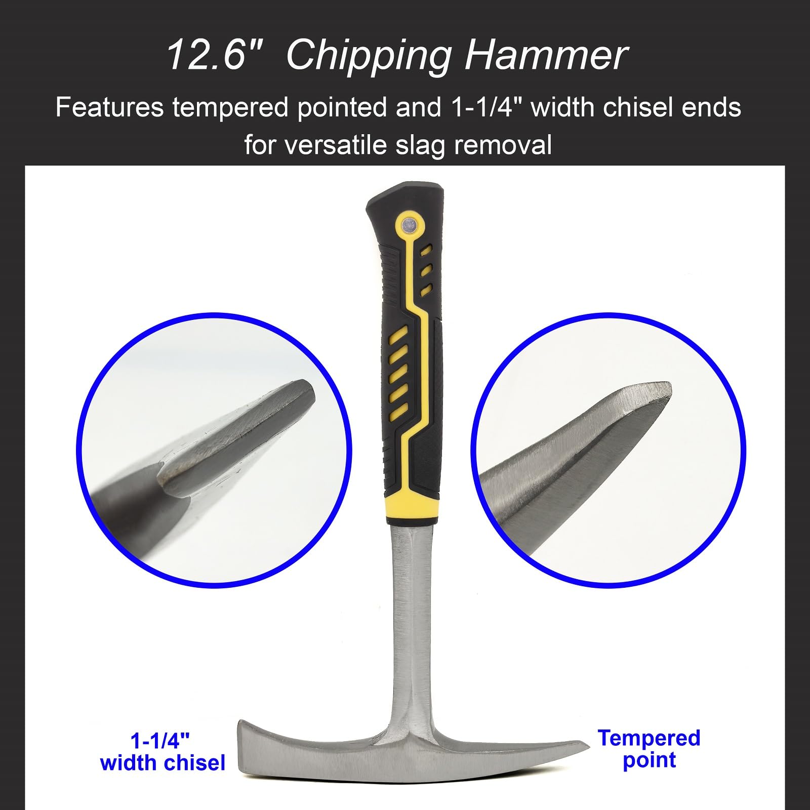 JOYFUL&HOPEFUL anti-slip handle reduces vibration for comfortable metalwork