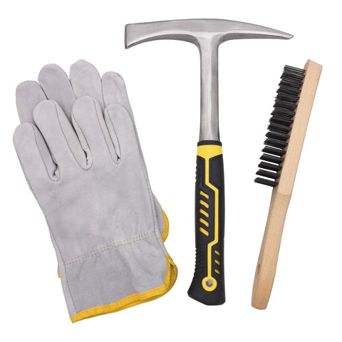 JOYFUL&HOPEFUL chipping hammer with 12.6-inch handle for slag removal efficiency