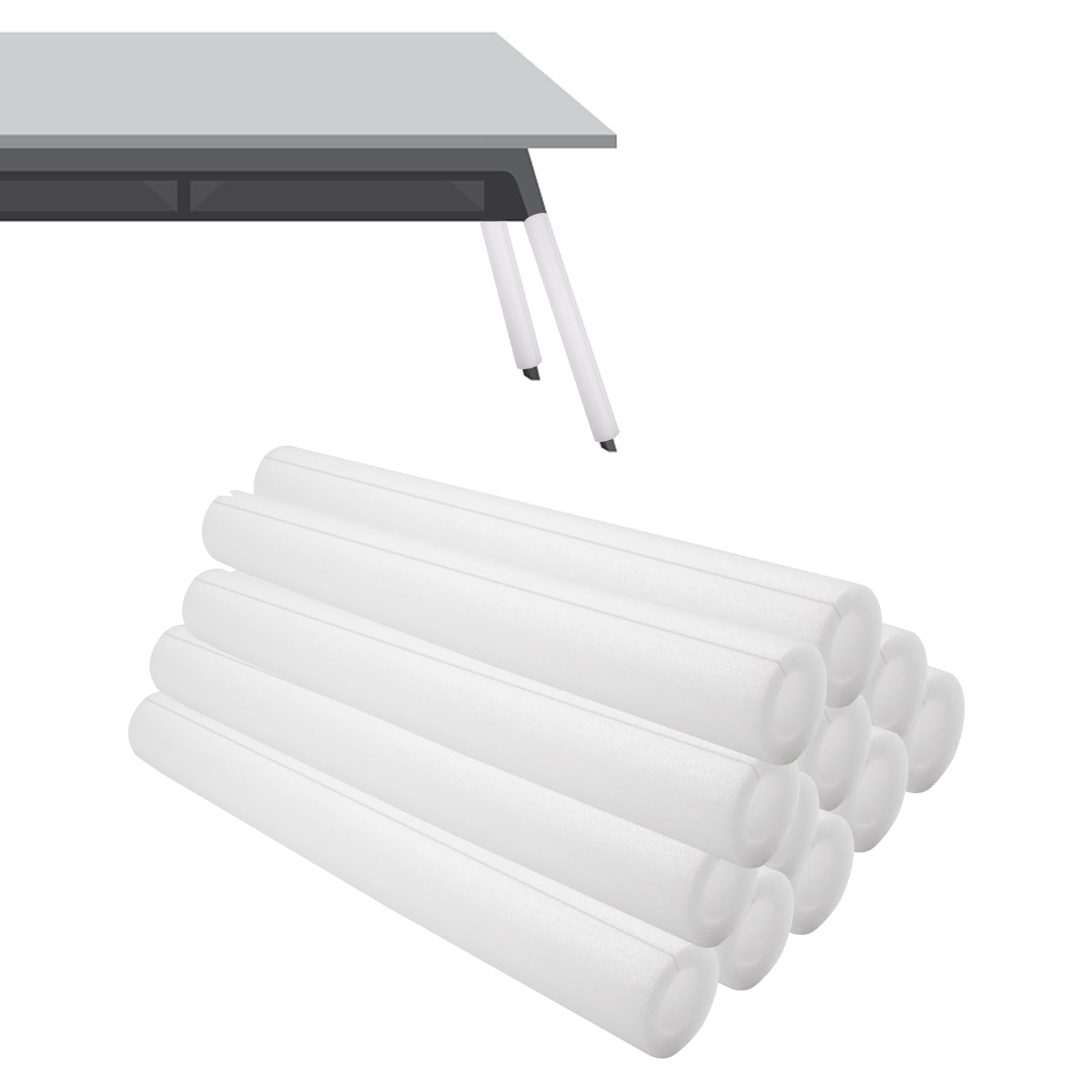 JoyHuaTrade 12-piece foam tube covers wrapping table legs for safer corners