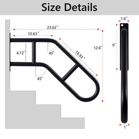 Joyofcife garden-deck grab bar supports steady movement outdoors