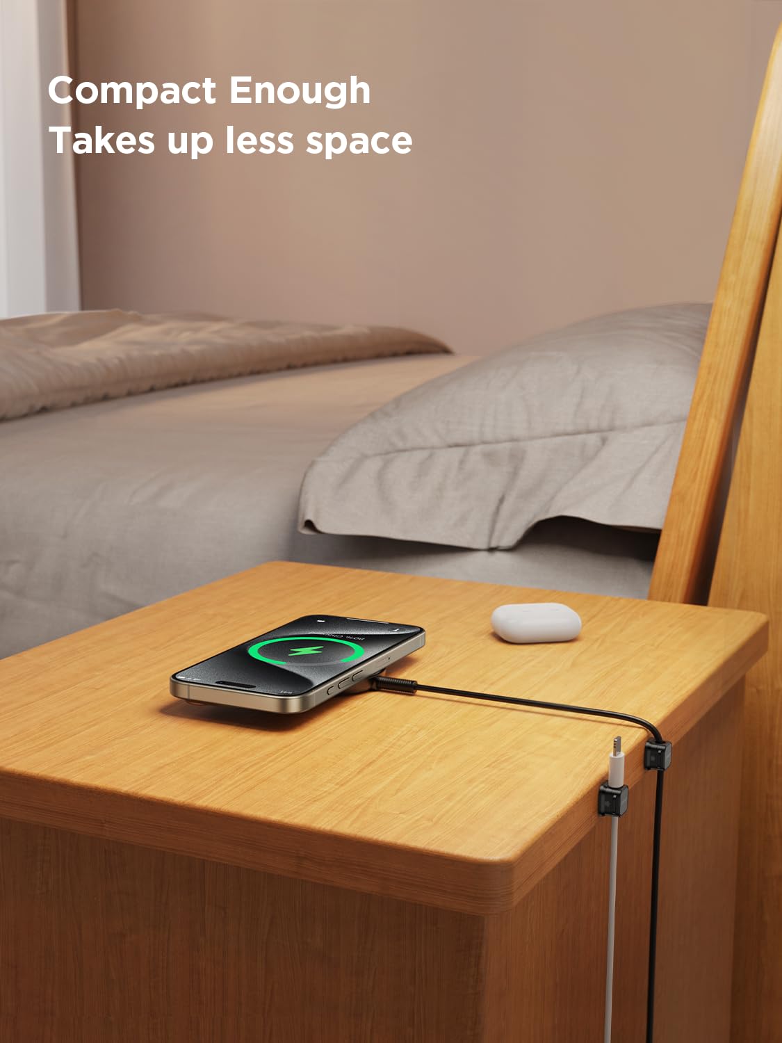 JOYROOM slim 0.87 inch profile fits narrow desk edges