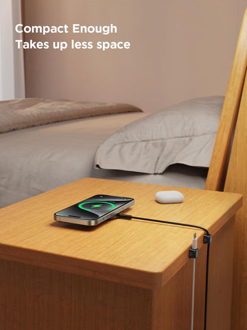 JOYROOM slim 0.87 inch profile fits narrow desk edges