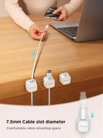 JOYROOM clip with 60° rotating shaft shown for convenient cable access