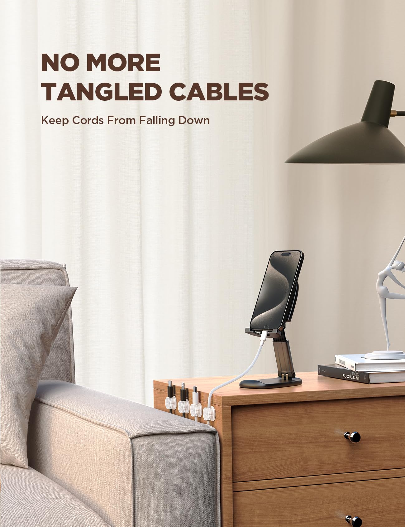 JOYROOM organized system keeps cables accessible at a glance.
