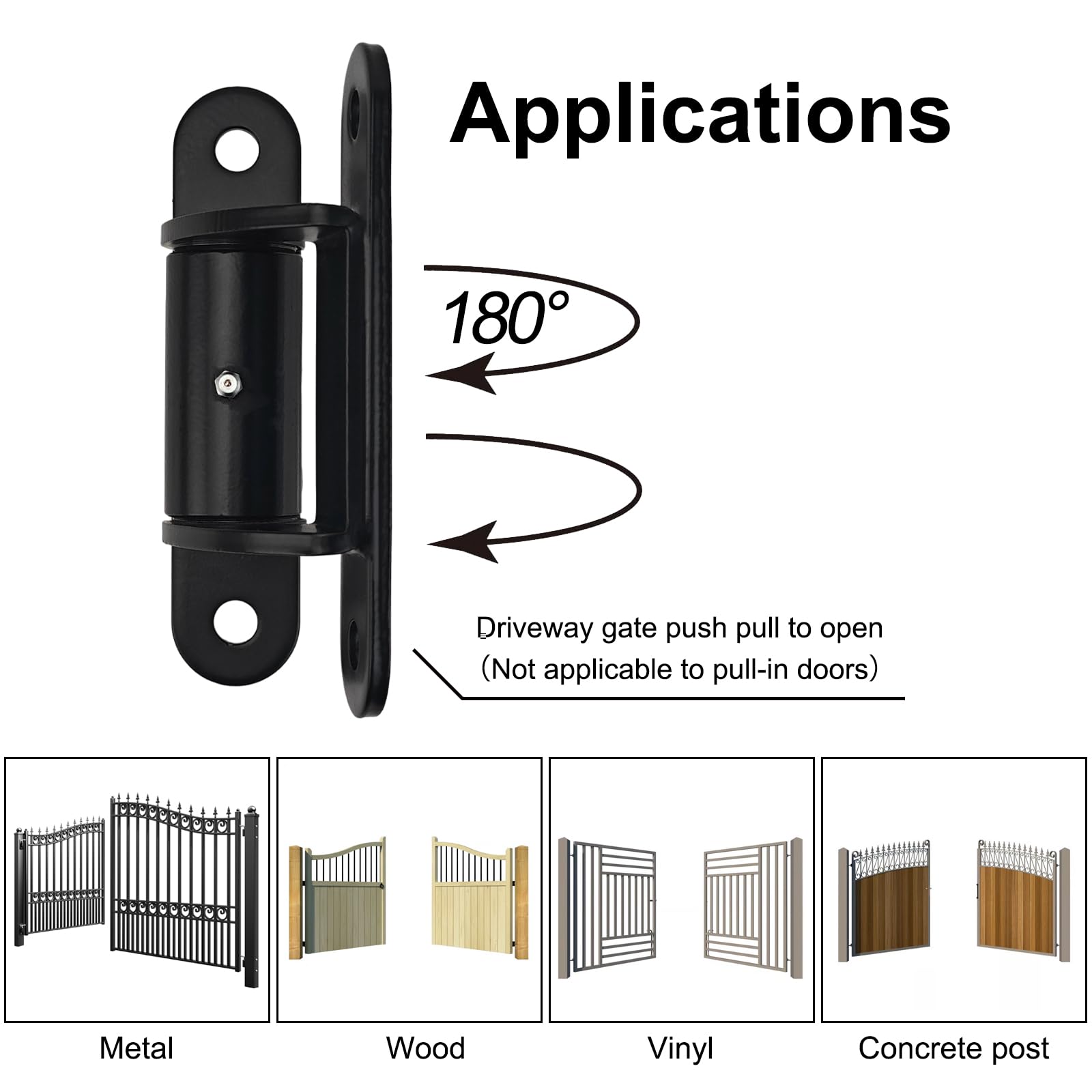 Joytrace 2062P hinge supports up to 1100 lbs per gate