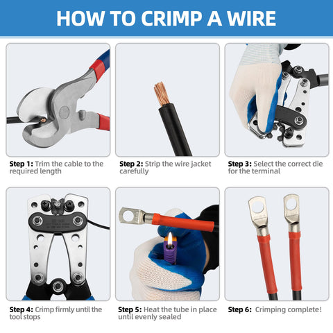 JOYUMY cable-cutter-included enables clean, efficient preparation of terminals.