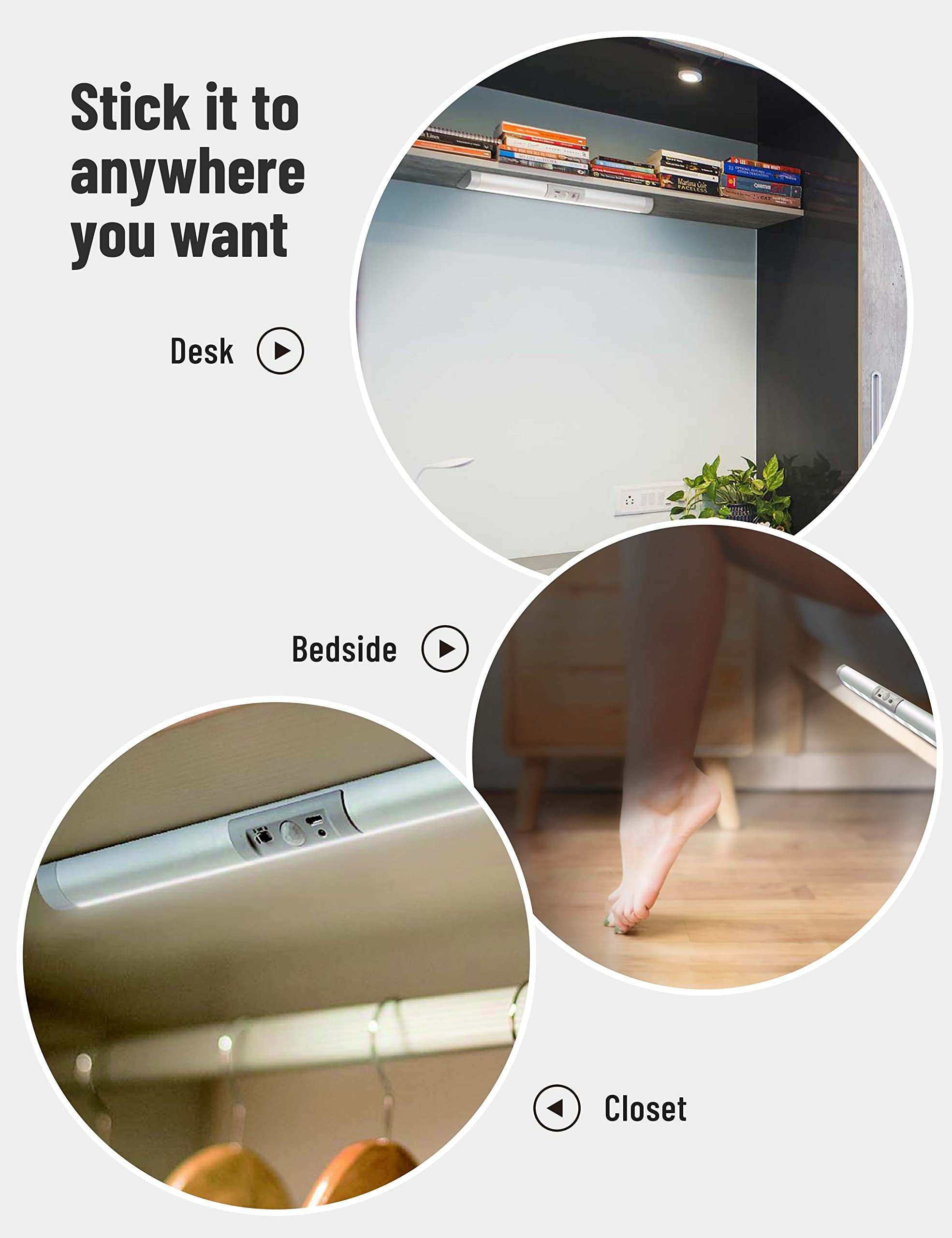 Joyzy 2-pack lights brighten pantries with daylight-like 6000K LEDs.