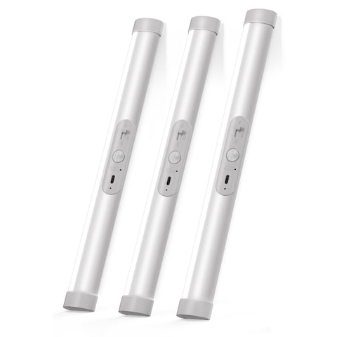 Joyzy automatic motion sensor light under cabinet provides hands-free illumination.