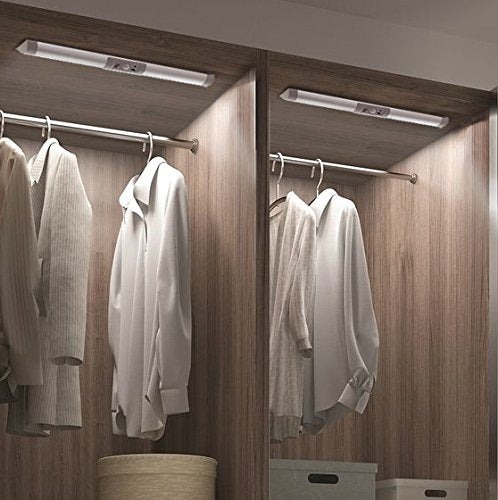 Joyzy battery powered wireless lighting suitable for pantry and cabinet spaces.