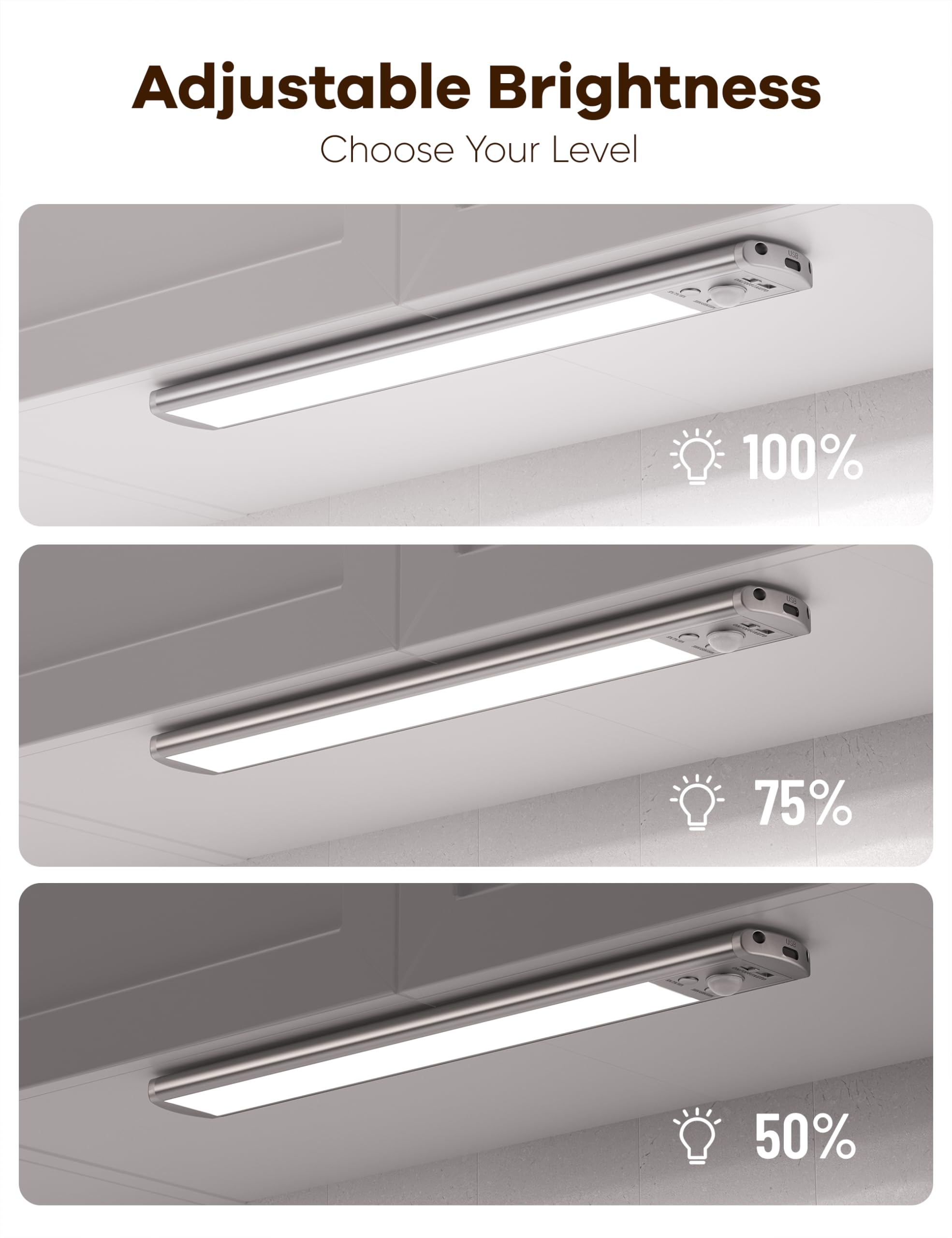 Joyzy color temperature options show 6500K, 4500K, and 3000K moods.