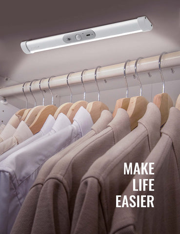 Joyzy motion detection with 10s/20s auto-off conserves power.
