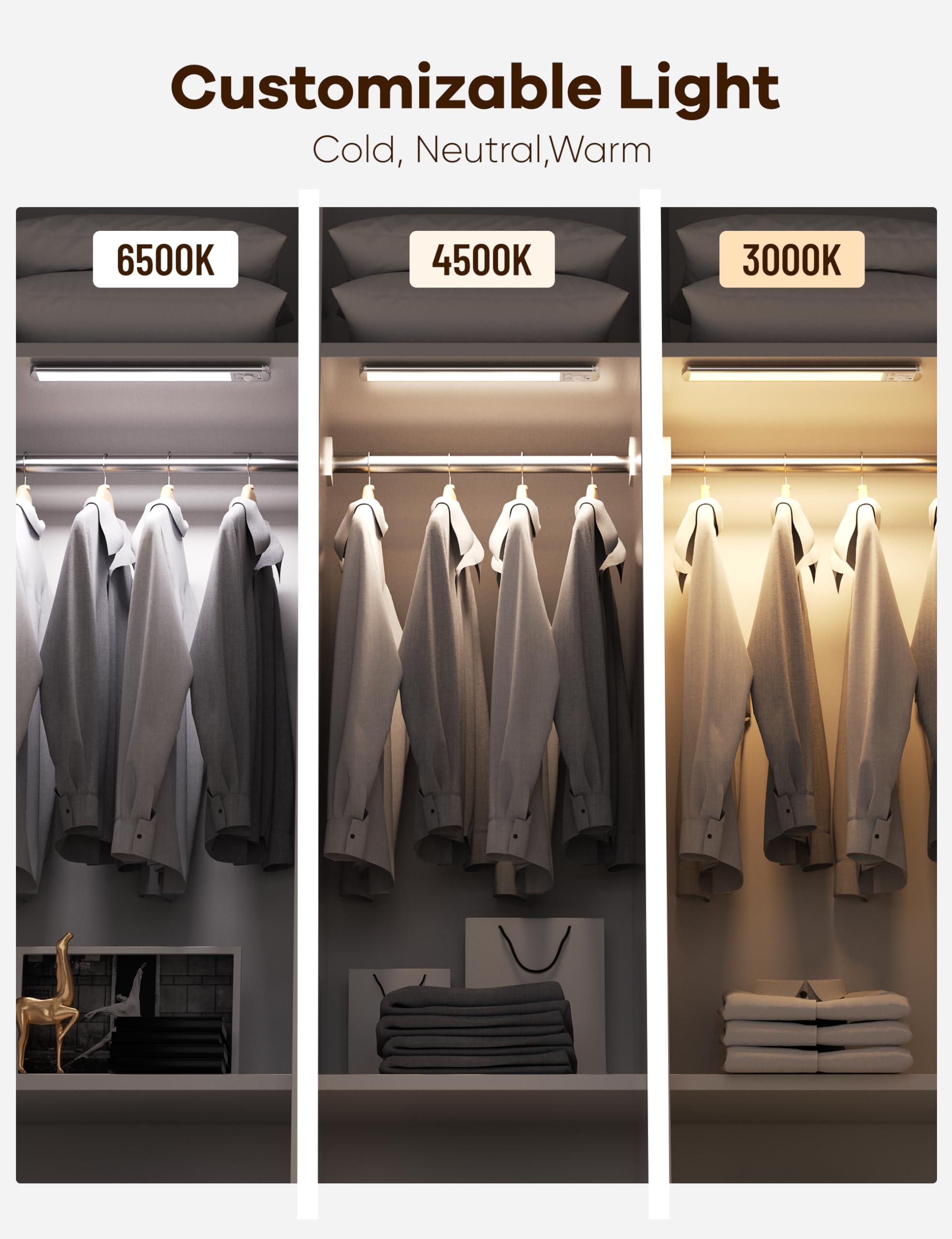 Joyzy motion-sensor closet light that turns on with entry.