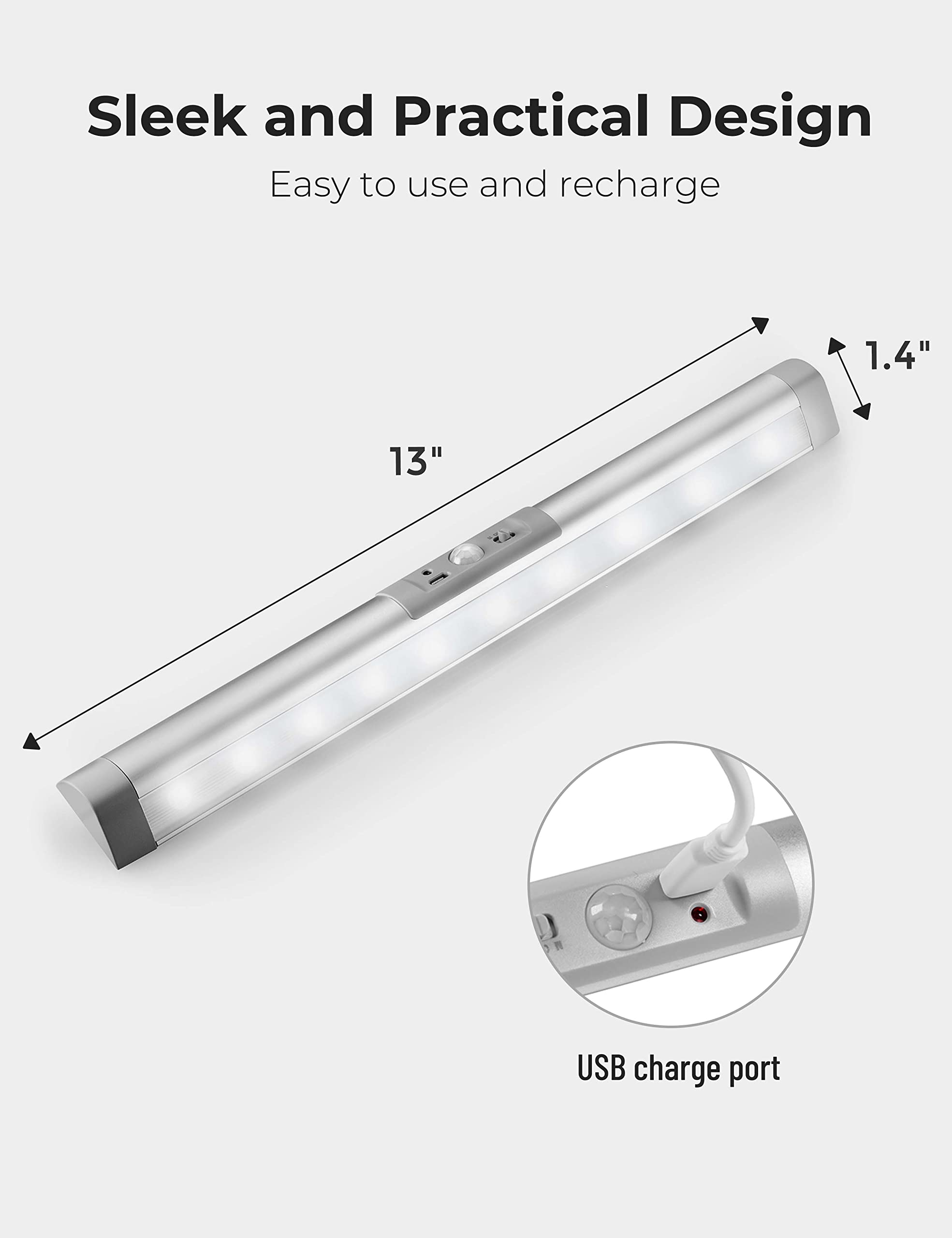 Joyzy USB-C recharge capability keeps lights ready to use