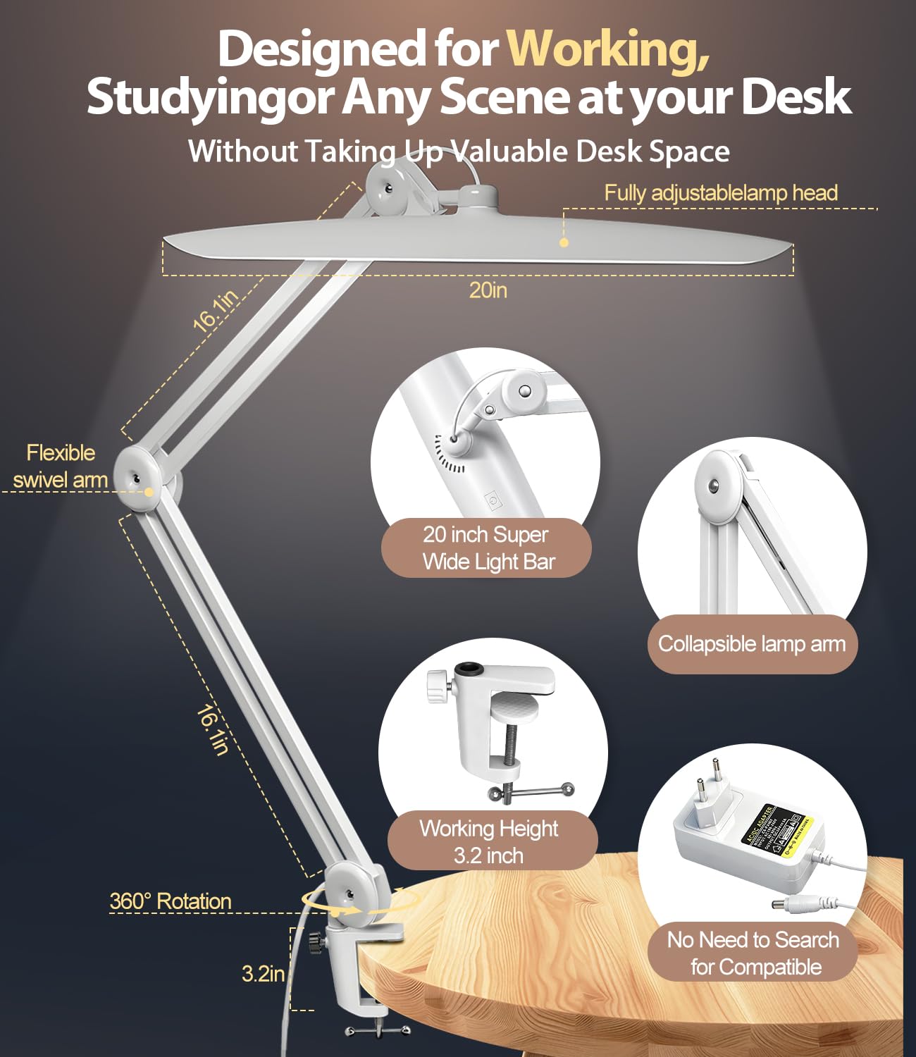 Jozlix lamp color temperature control from warm to cool light.