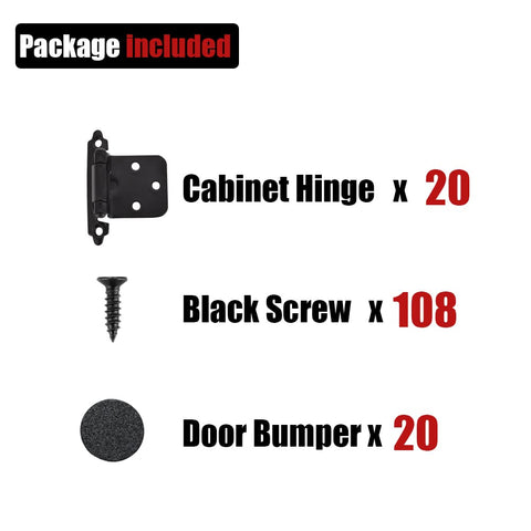 JQK CH200-BK-P20 flush face mount inside cabinet door demonstration.