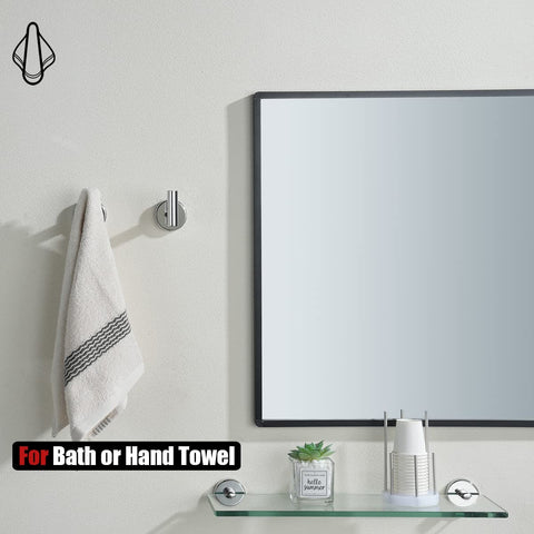 JQK chrome towel hook complements modern bathrooms with a polished sheen.