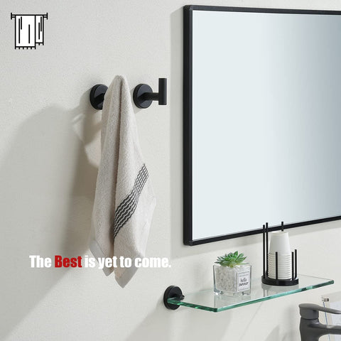 JQK towel hook square bracket design stabilizes horizontal placement