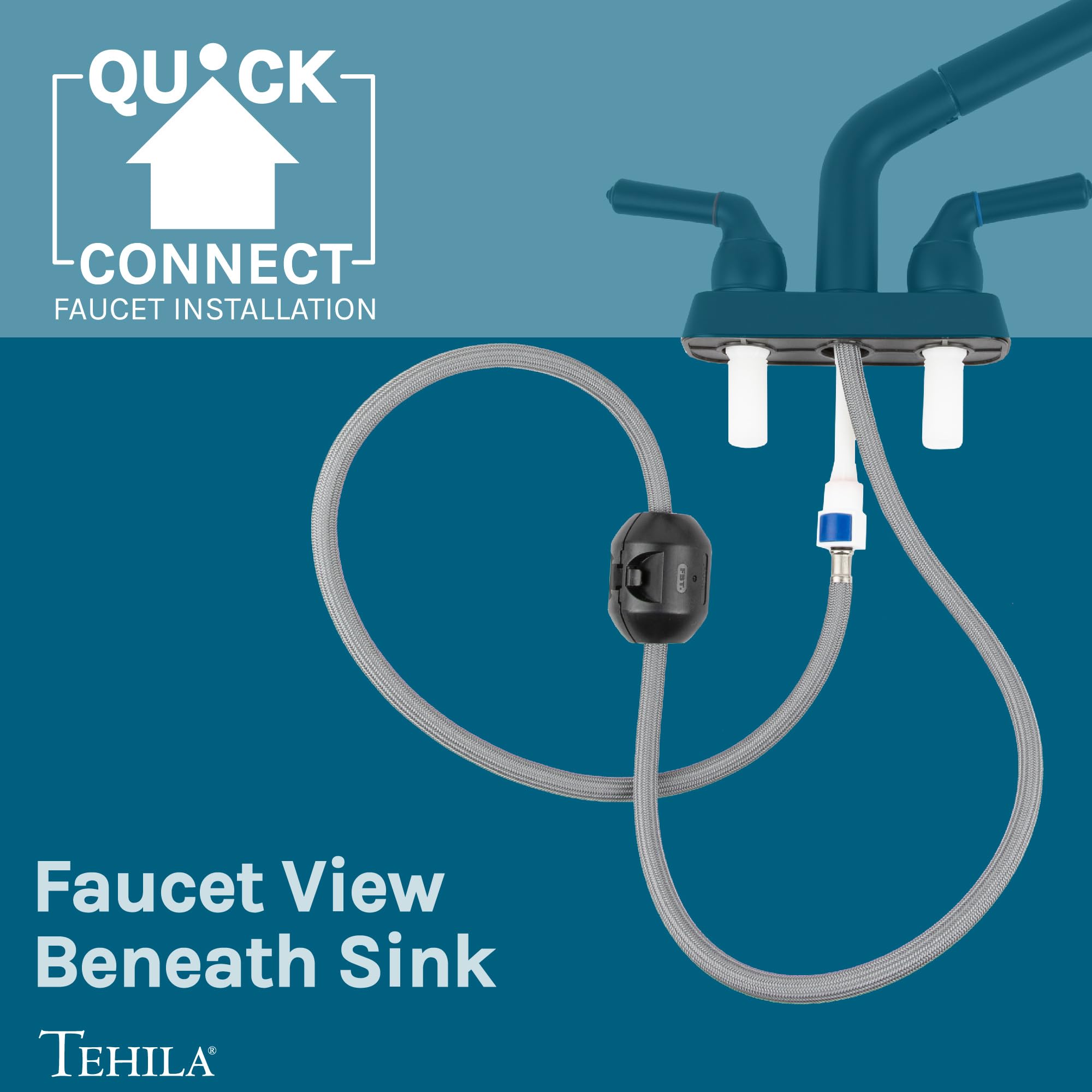 JS Jackson Supplies complete faucet kit for quick, tool-free installation.