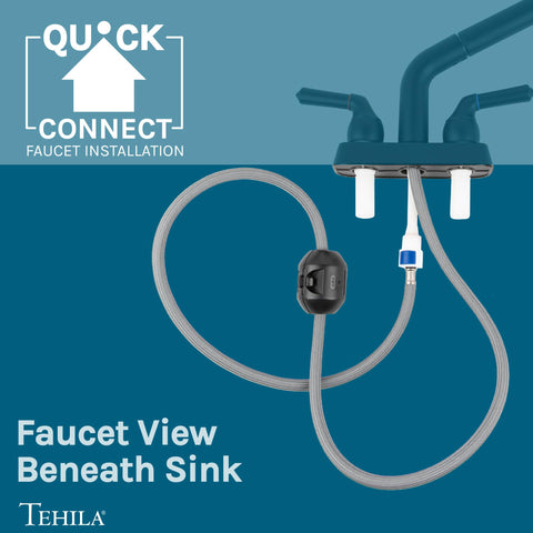 JS Jackson Supplies complete faucet kit for quick, tool-free installation.