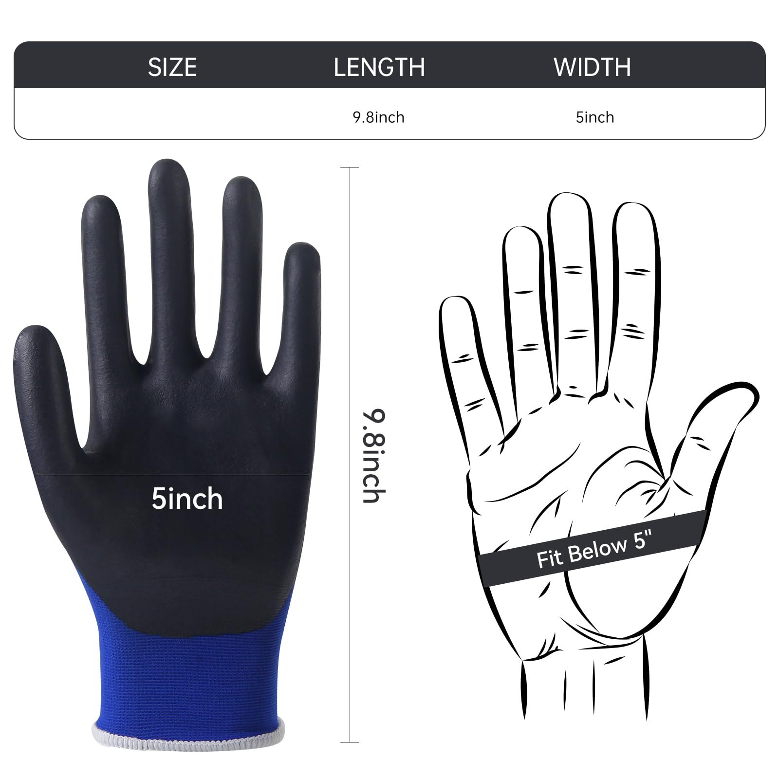 JSBAGGT gloves packaging shows two pairs included for immediate use.