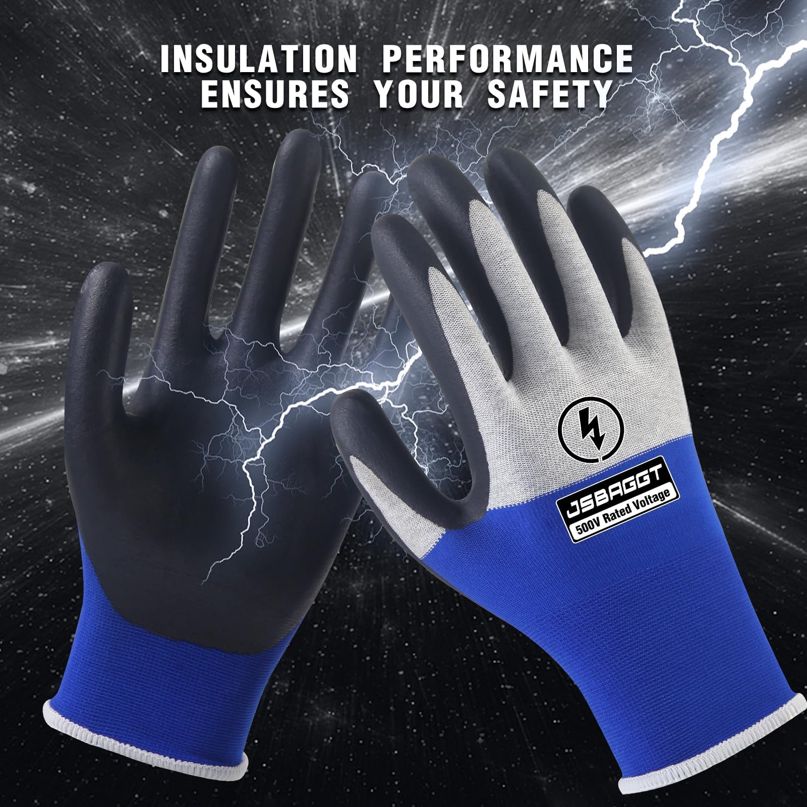 JSBAGGT insulated gloves side view for all-day comfortable use.