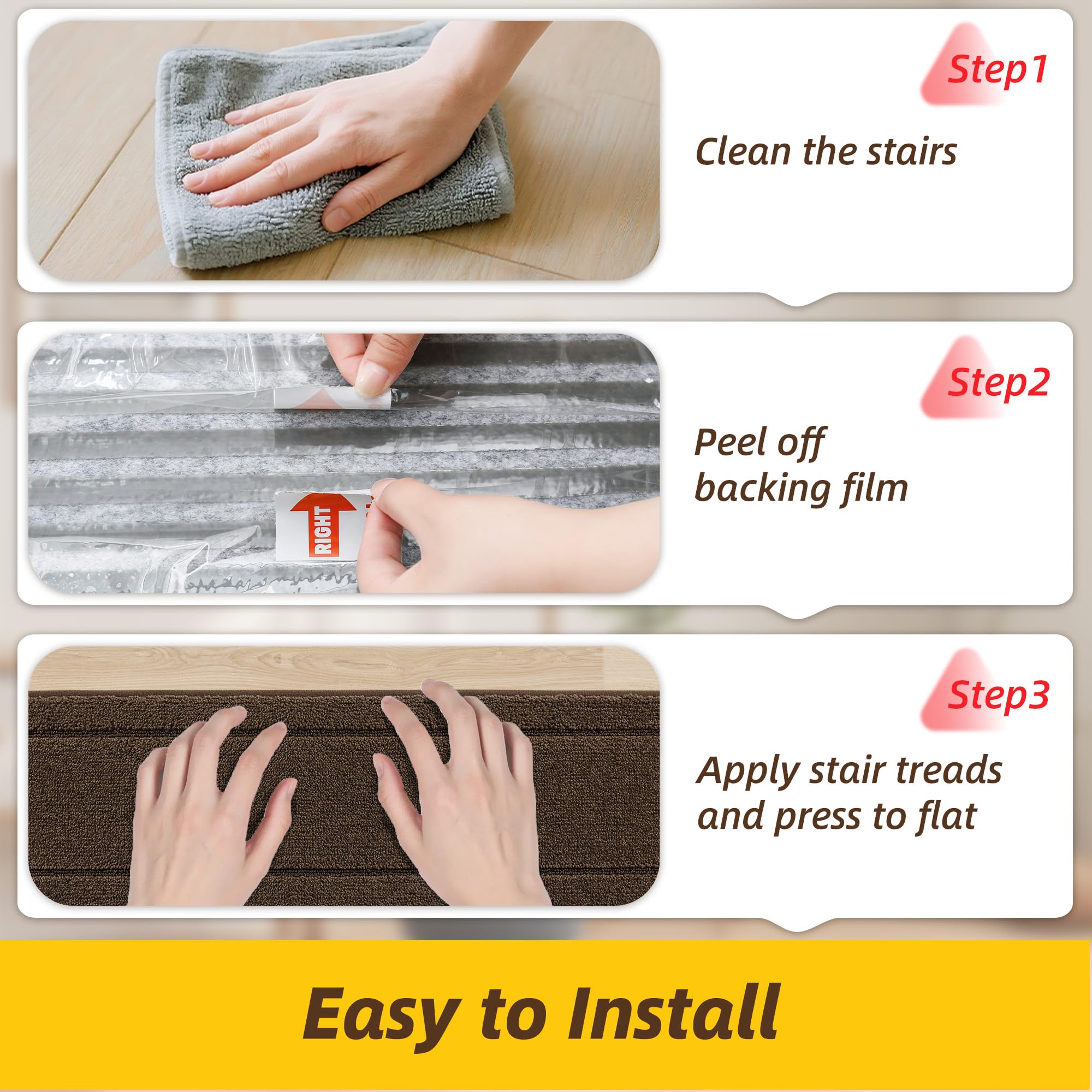 JSEI family-friendly stair treads improve safety for kids and elders.