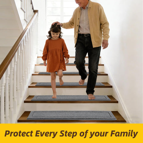 Stylish stair carpets add warmth and safety to indoor stairs
