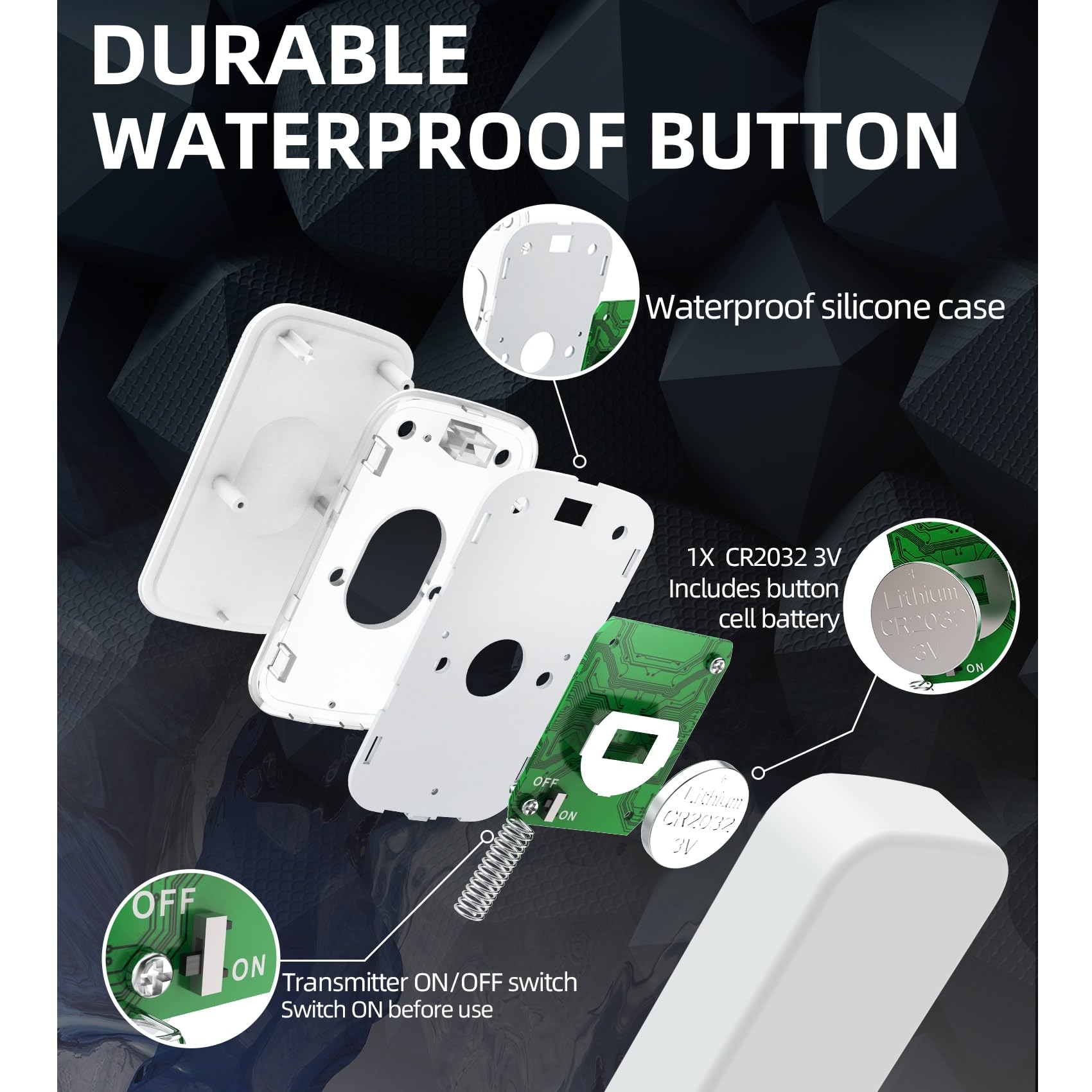 JSIEEM wireless doorbell range up to 1000 ft in open space.