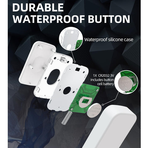 Jsieem doorbell wall mounting with screws and tape for quick setup