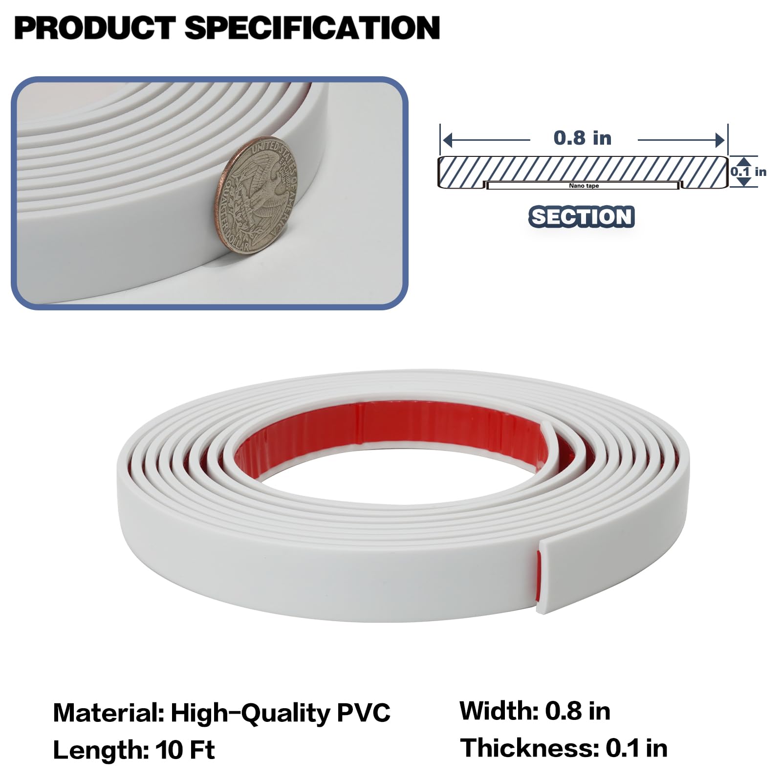 JSIWOTH waterproof vinyl trim demonstrates durable wall application in damp spaces.